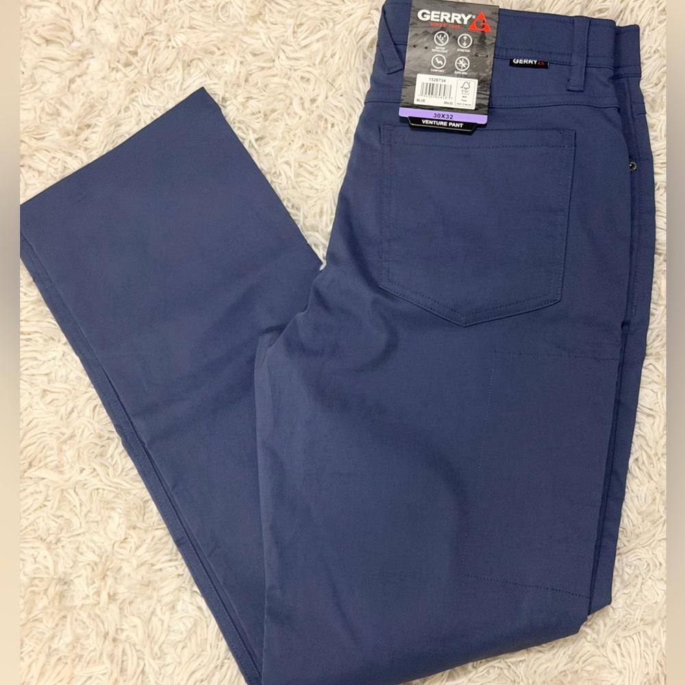 Gerry Weber Men's Blue Straight-Leg Jeans